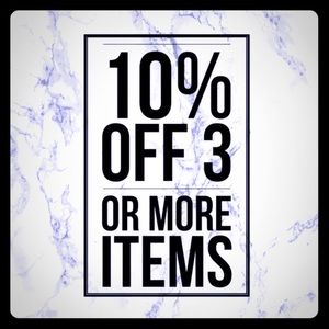 10%off 3 or more items